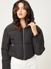 Load image into Gallery viewer, Emily Black Puffer Jacket
