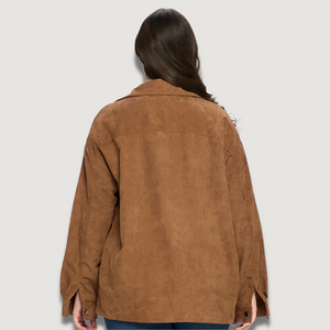 Samantha Corduroy Oversized Jacket (plus size)