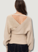 Load image into Gallery viewer, Emilia Wrap Knit Sweater (oatmeal)
