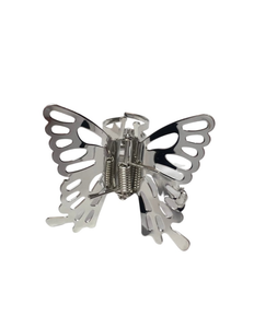 Mari Butterfly Hair Claw (Silver)